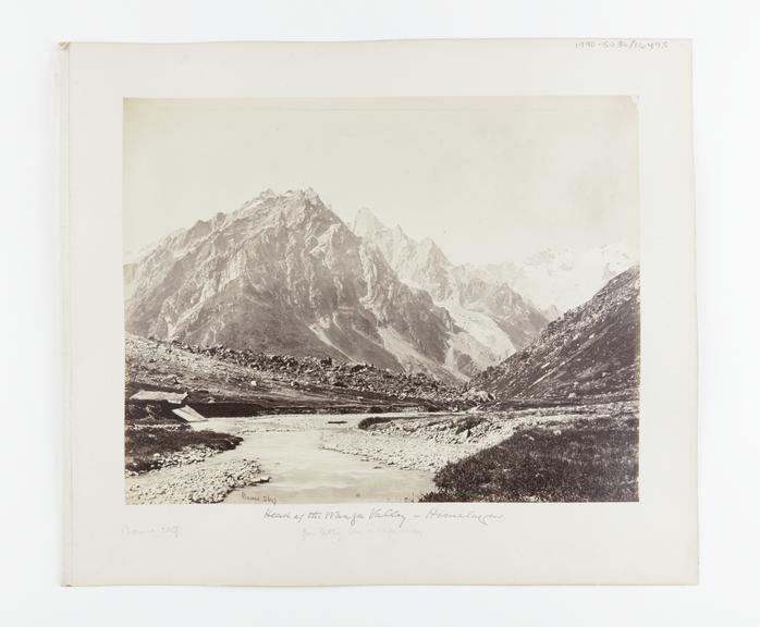 Albumen print on original card mount by Samuel Bourne