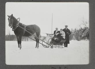 Sleighing at Vuoksenniska