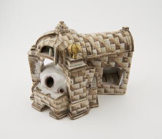 Model of mid-18th century glass furnace