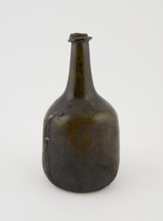 Early wine bottle, about 1740