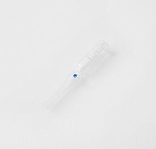 One of a collection of glass ampoules, 1968.