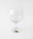 Hand made wine glass in lead crystal with acid etched