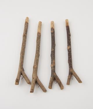 Components associated with a model of a prospectors shaft