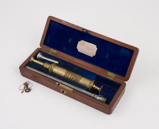 Plated steel enema syringe