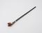 Wooden long-stemmed Oriental pipe with black segmented wooden