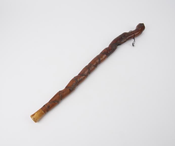 Wooden tobacco pipe called an Ainu' pipe