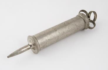 Syringe, plated metal