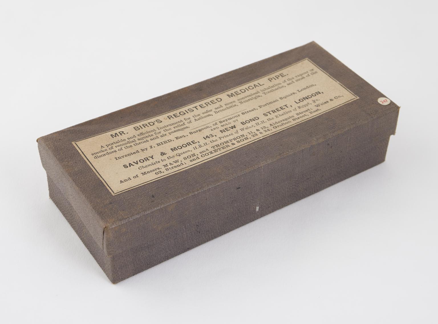 Bird-type inhaler with accessories, United Kingdom, 1869 | Science ...