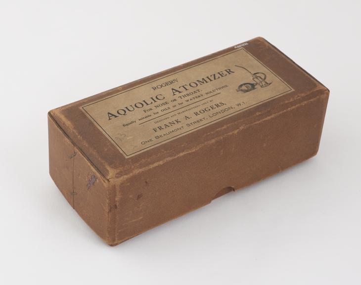 Atomizer, Rogers' type, and made by  Rogers, in box, London