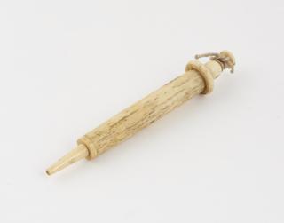 Bone piston-action syringe, 18th century