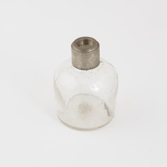 Glass container from atomizer, Europe, 1860-1930