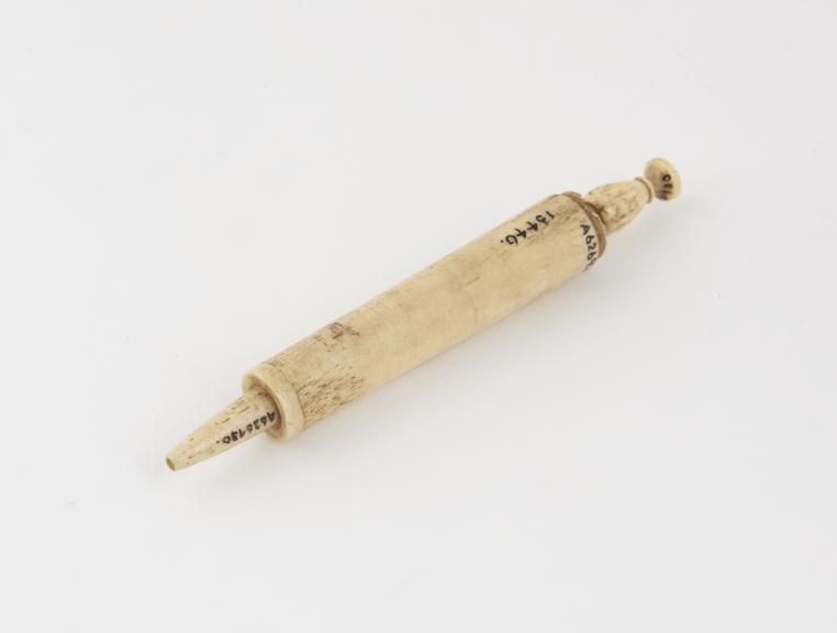 Bone piston-action syringe, 17th century, Europe