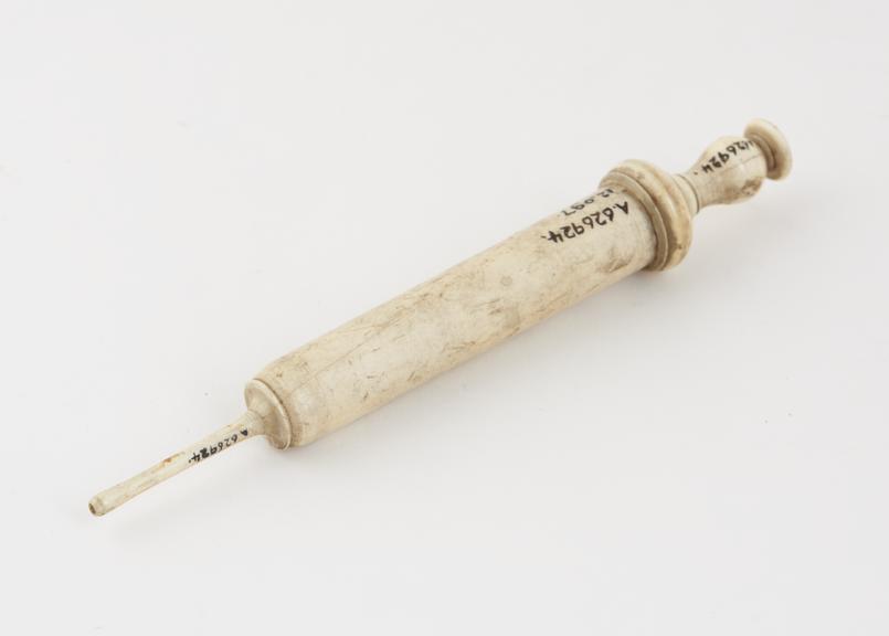 Bone pistonaction syringe Science Museum Group Collection