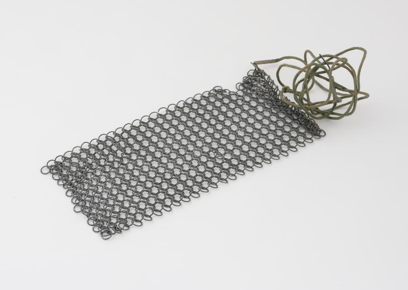 Chain-mail body electrode, European, 1890-1930