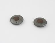Pair of lead buttons | Science Museum Group Collection