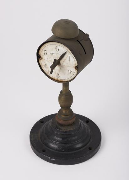 Alarm clock for timing electrotherapy, European, 1850-1920