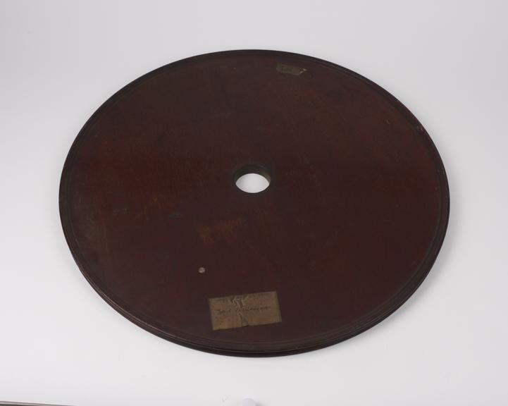 Electrostatic machine, plate only, wood, European, 1750-1850