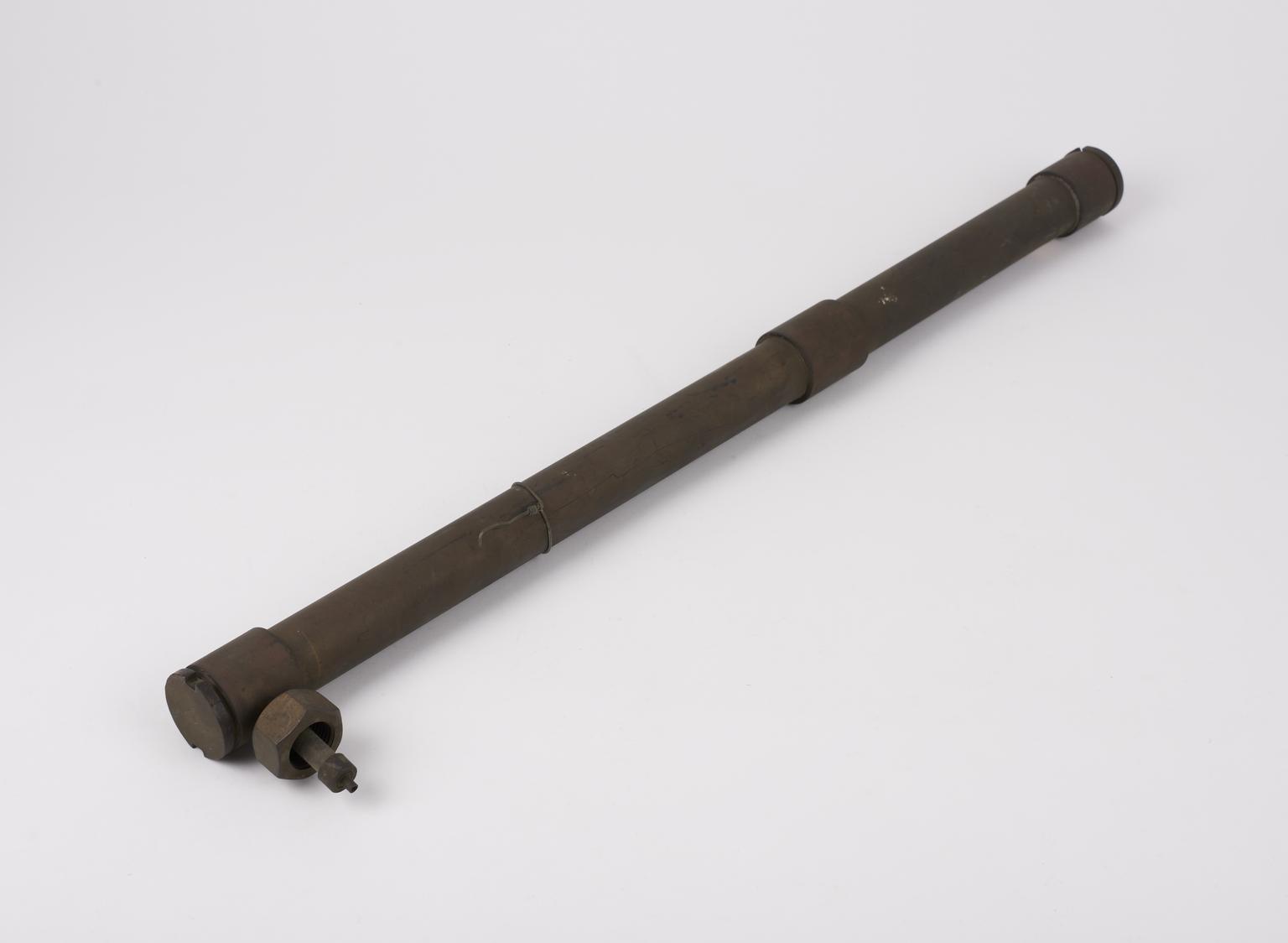 Long brass conducting rod(?) with chalk rod inside | Science Museum ...