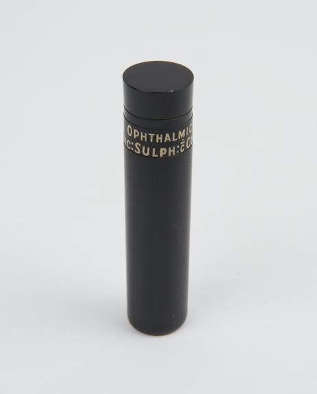 Empty plastic tube for zinc, sulphur and cocaine eye ointment