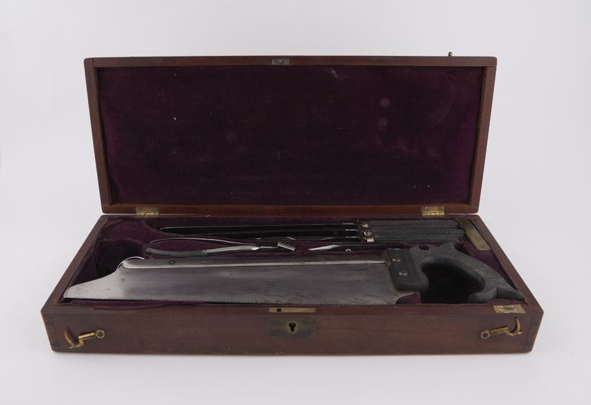 Amputation set, cased, by Ferguson, English, 1822-1830