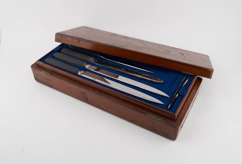 Amputation set, cased, by Maddox, English, 19th century