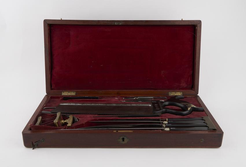 Amputation set in case, by Aitken, York, 1820-1886