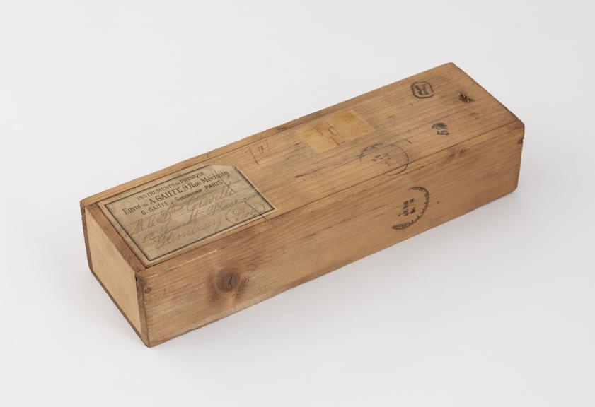 Wooden box, for holding A