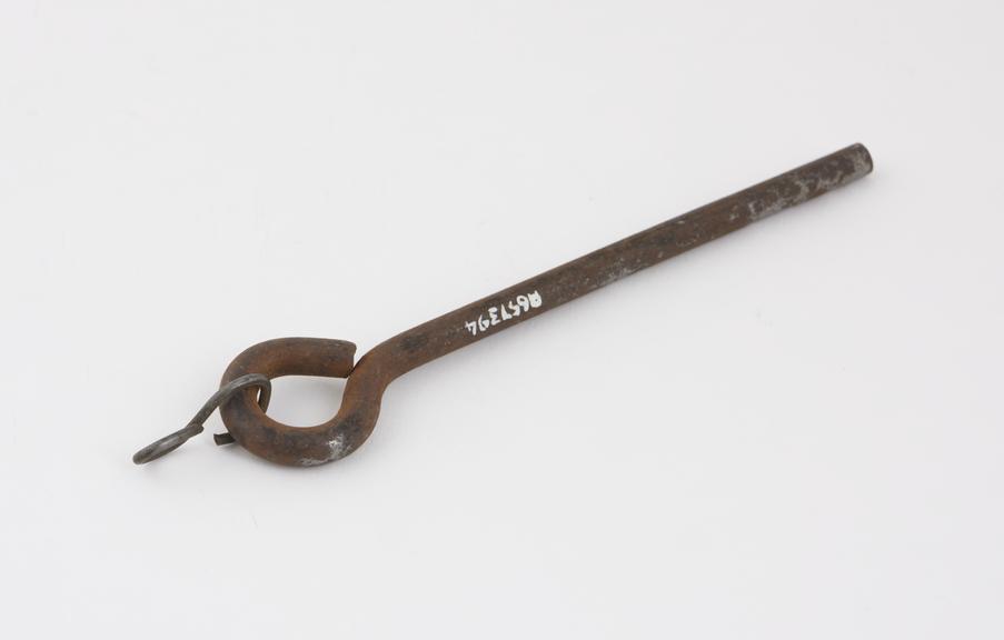 Pin, iron with large loop at one end