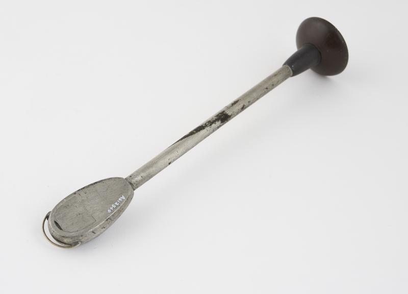 Duke's vaginal insufflator, steel and vulcanite, British