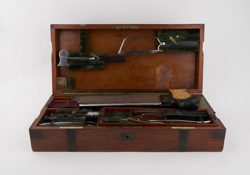 Surgical instrument set, cased, by S