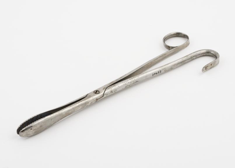 Lithotomy forceps, steel, by Jamieson, British