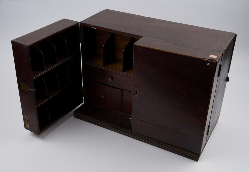 Medicine chest, large, empty, 19th century