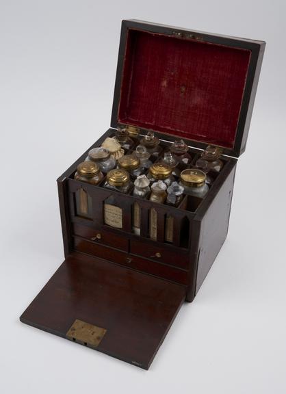 Medicine chest, mahogany