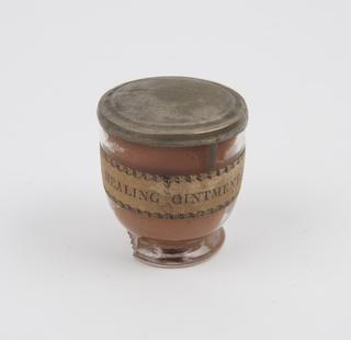 Bottle of healing ointment
