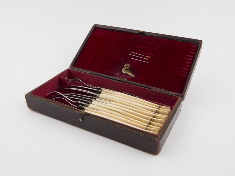 Surgical instrument set, cased