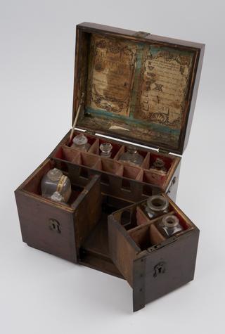 Mahogany medicine chest