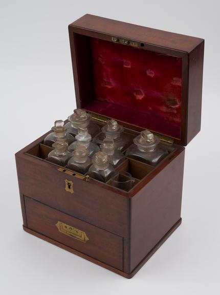 Wooden medicine chest