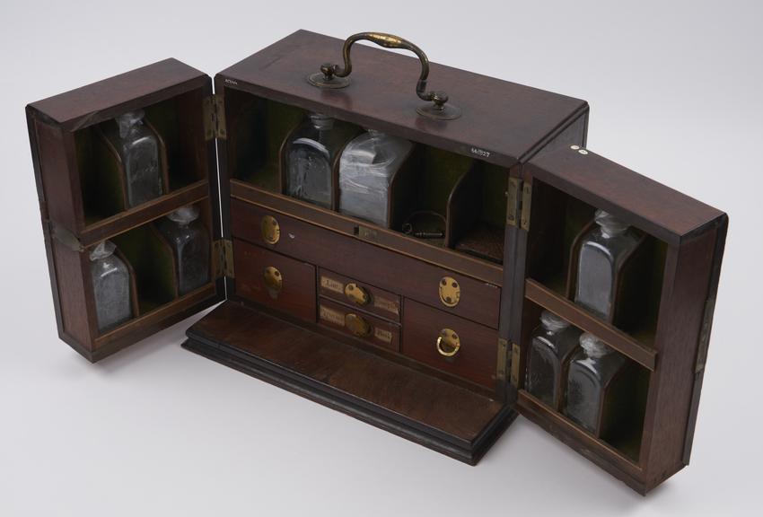 Medicine chest, mahogany