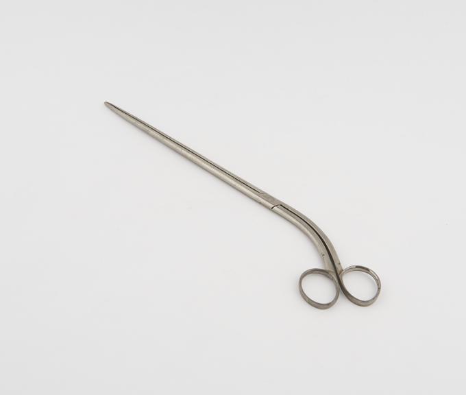 Uterine dressing forceps, steel, nickel plated