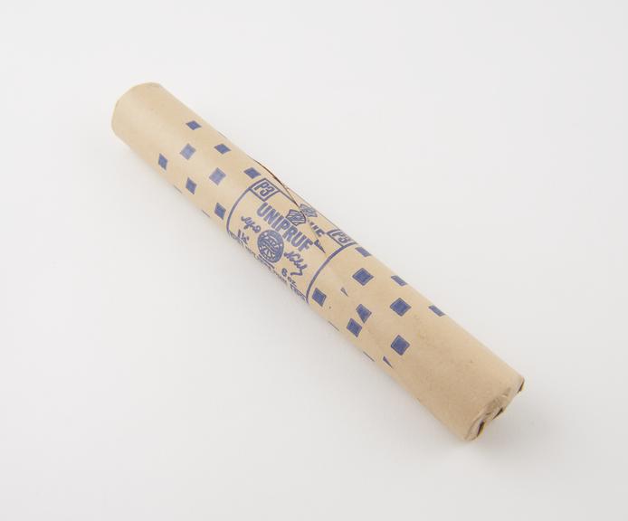 Cylindrical stick of explosive substitute in cream paper