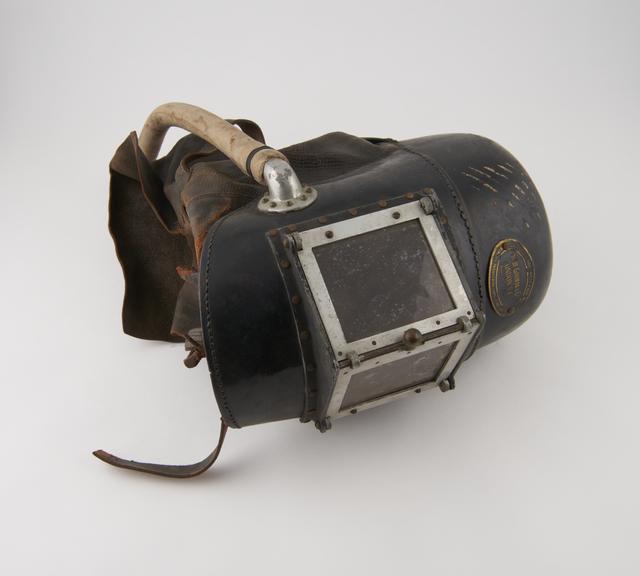 Smoke helmet for use in mines, by Siebe Gorman & Co., 1930