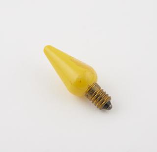 Yellow pointed lamp with a screw cap