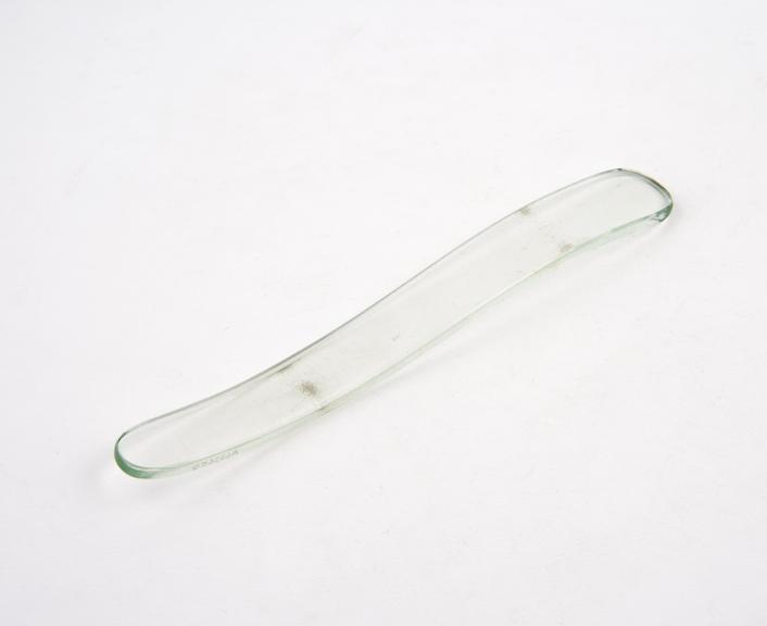 Tongue depressor, glass