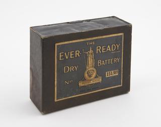 The Ever-Ready dry battery. boxed