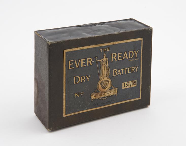 The Ever-Ready dry battery. boxed