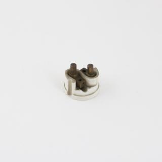 2-pin plug, ceramic and brass