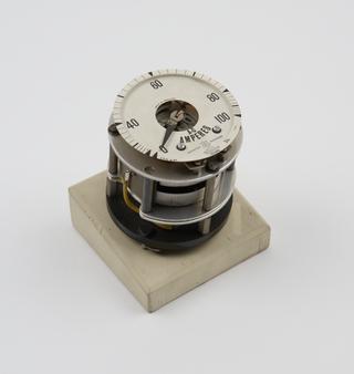 ammeter, displayed without casing (NOT PRESENT) from display panel on "Pivotless instruments"