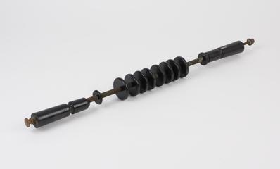 Rod with wooden discs, from Wimshurst machine, from King's College Hospital, 1851-1910