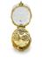 Oval crystal-cased watch with miniature and locket by A Senebier (watch; verge movement)