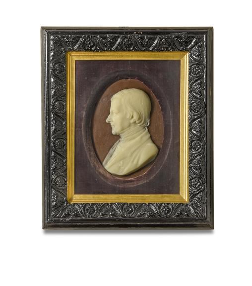 Wax portrait of George Atkins (1766 – 1855) by Richard Cockle Lucas